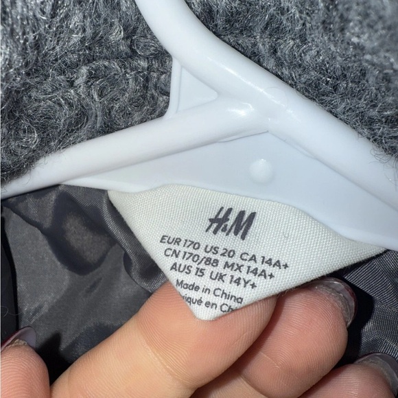 H&M KIDS FELTED SHACKET 14YR Gray Jacket - Picture 2 of 4